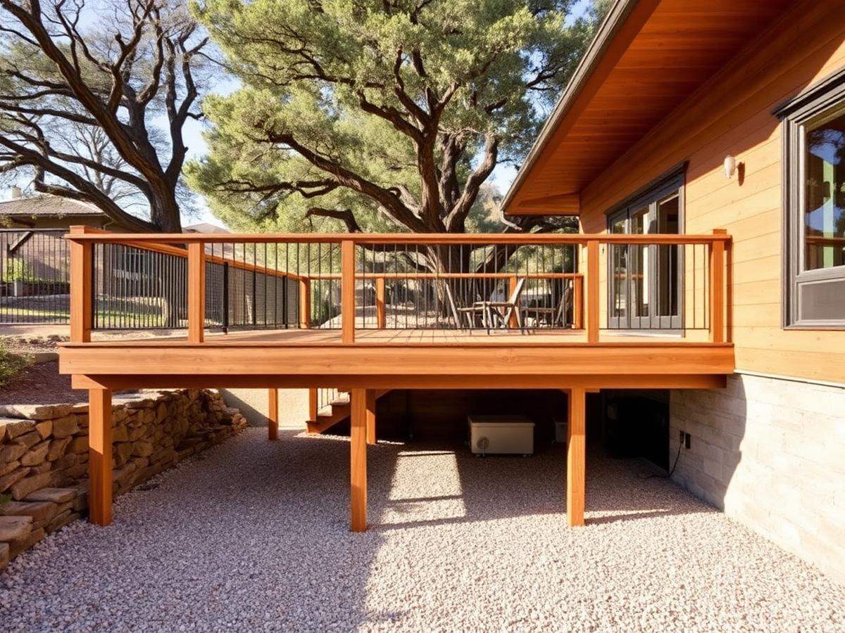 Deck and under-deck area