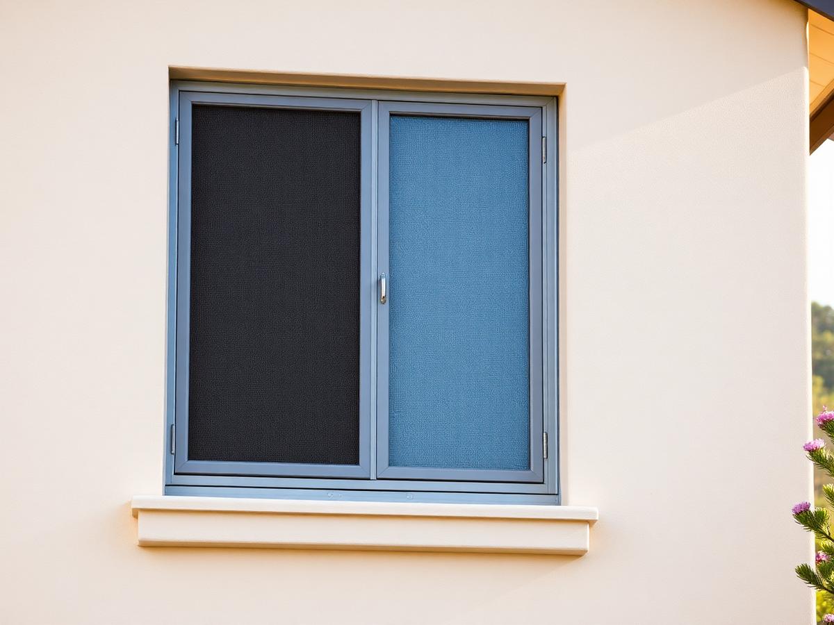 Window and exterior wall detail